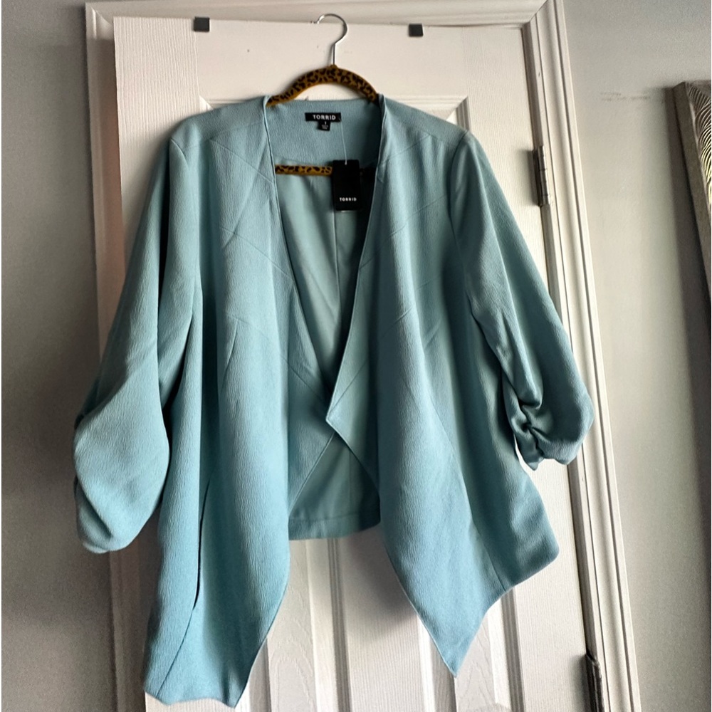 Torrid Aqua Blazer